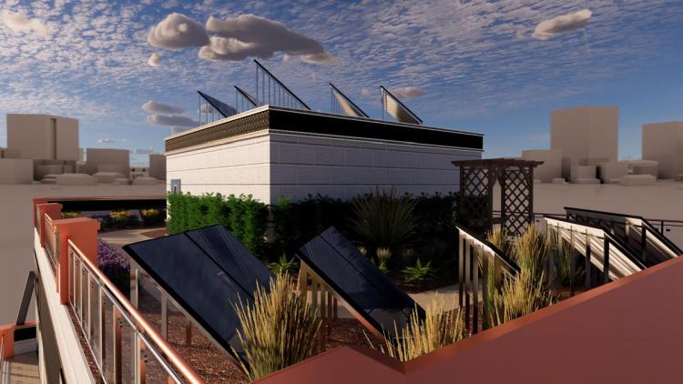 UBC Seismic rooftop garden