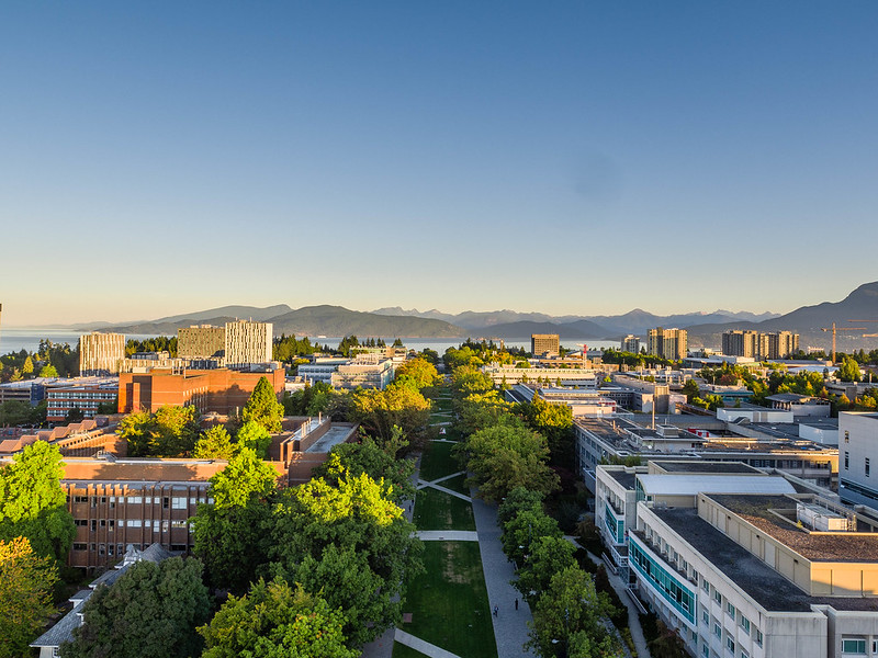 ariel view of UBC
