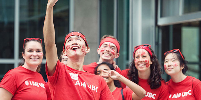 UBC Engineering students taking a selfie on Imagine Day
