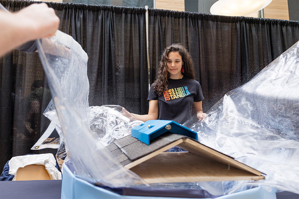 Wildfire defence system prototype