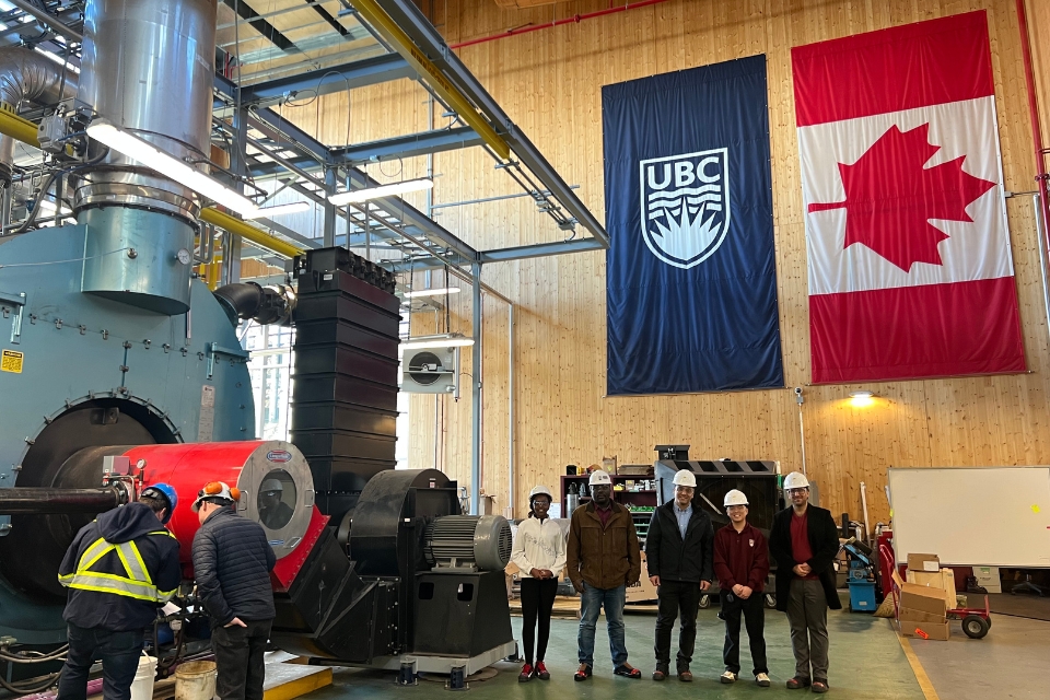 UBC Applied Science researchers and UBC Facilities operators at a project kick-off site visit.