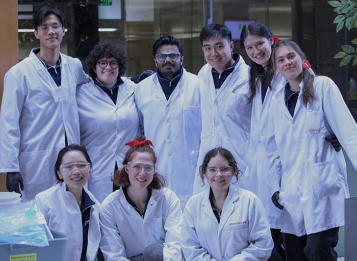 Gosku with her Chem E-Car team