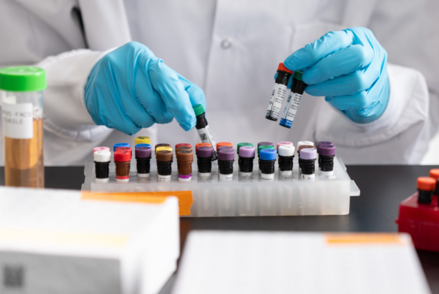 Scientist working in a lab