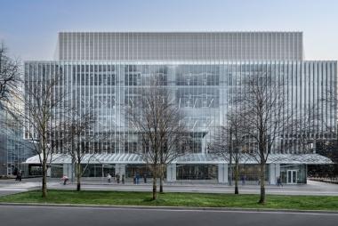 A view of the Gordon B. Shrum Building from University Boulevard