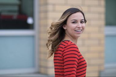 Shaylene on the Okanagan campus