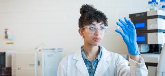 Girl in lab