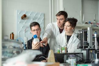 Dr. John Frostad, Cody Rector and Dr. Roxanne Fournier.