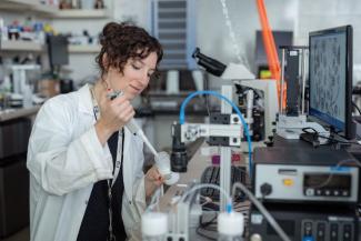  Dr. Roxanne Fournier, a postdoctoral researcher in food science.