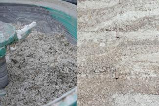 Hempcrete is a mixture of hemp fibres and lime which captures carbon from the atmosphere as it sets. It eventually turns into a concrete-like material but one that’s made primarily out of a renewable, carbon-sequestering natural fibre.