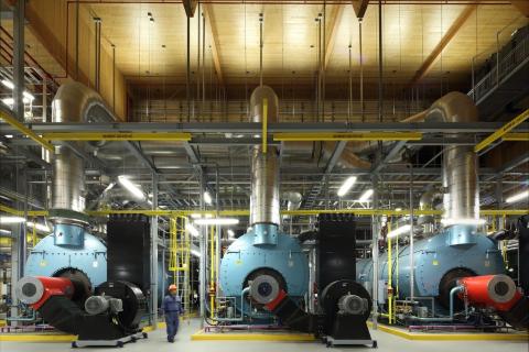 Interior view of UBC Campus Energy Centre