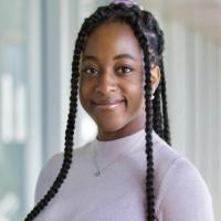 Aliyah Yorinde looking at the camera